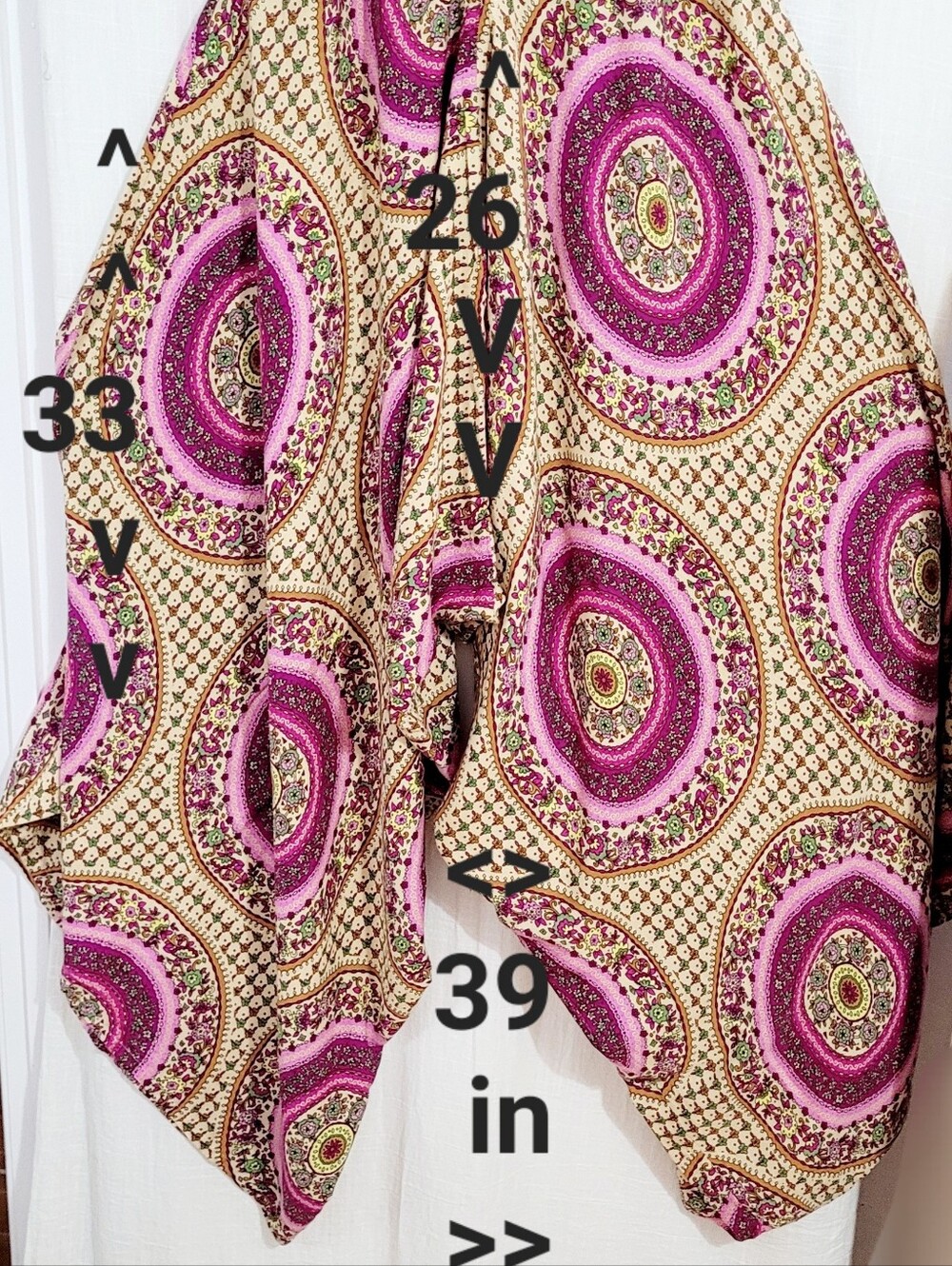 Boho Paisley V-Neck Jumpsuit  / Coverup - Picture 10 of 12